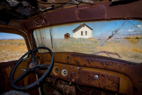 The decaying interior of John Costa’s 'Old Car'