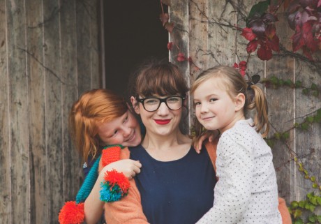 Kate Berry with her daughters, Maya Rose, 11, and Pepper Lou, 7